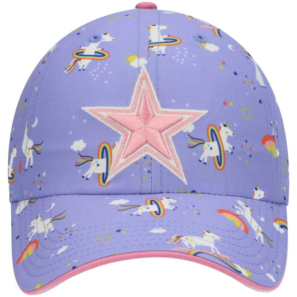 47 brand Dallas Cowboys '47 Girls Preschool Unicorn Clean Up Adjustable Hat Purple