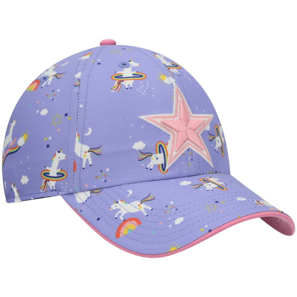 47 brand Dallas Cowboys '47 Girls Preschool Unicorn Clean Up Adjustable Hat Purple