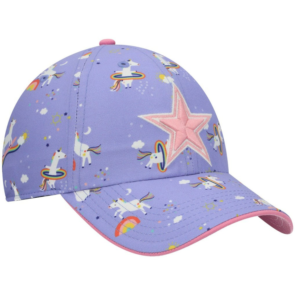 47 brand Dallas Cowboys '47 Girls Preschool Unicorn Clean Up Adjustable Hat Purple