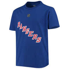 Mika Zibanejad New York Rangers Youth Player Name & Number T-Shirt - Blue - NHL 3789171