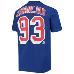 Mika Zibanejad New York Rangers Youth Player Name & Number T-Shirt - Blue - NHL 3789171