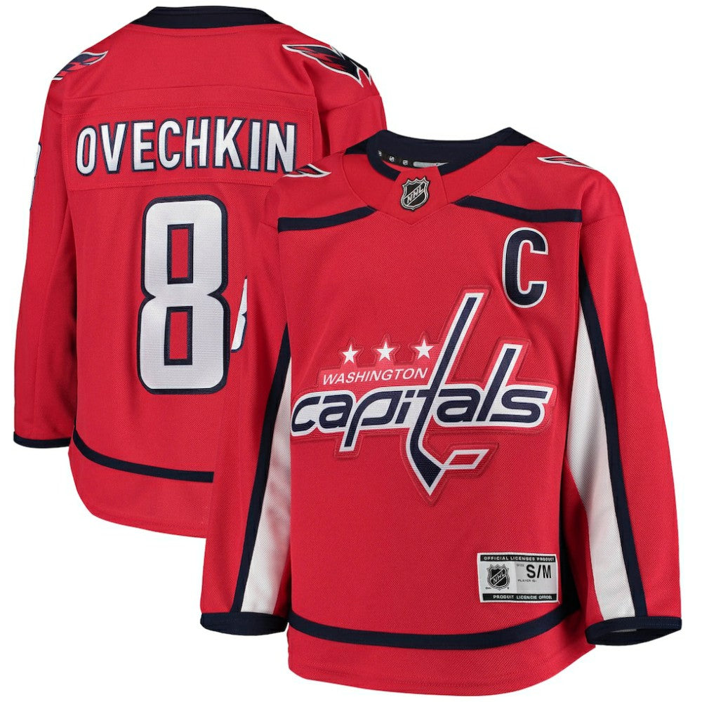 Alexander Ovechkin Washington Capitals Youth Home Premier Player Jersey - Red - NHL 3791526