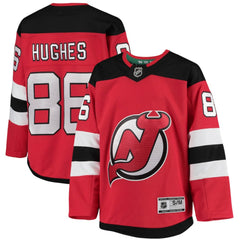 Jack Hughes New Jersey Devils Youth Home Premier Player Jersey - Red - NHL 3791527