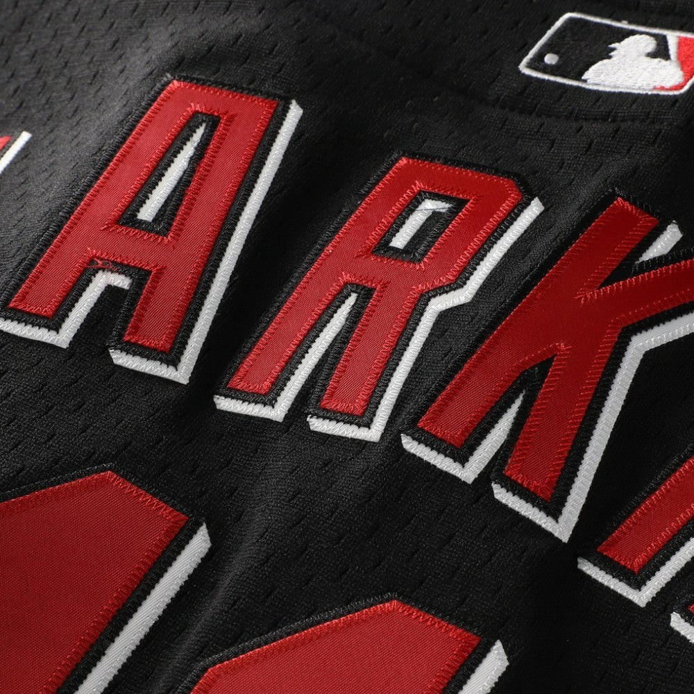 Barry Larkin Cincinnati Reds Mitchell & Ness Cooperstown Collection Mesh Batting Practice Button-Up Jersey - Black - Mitchell & Ness Sale
