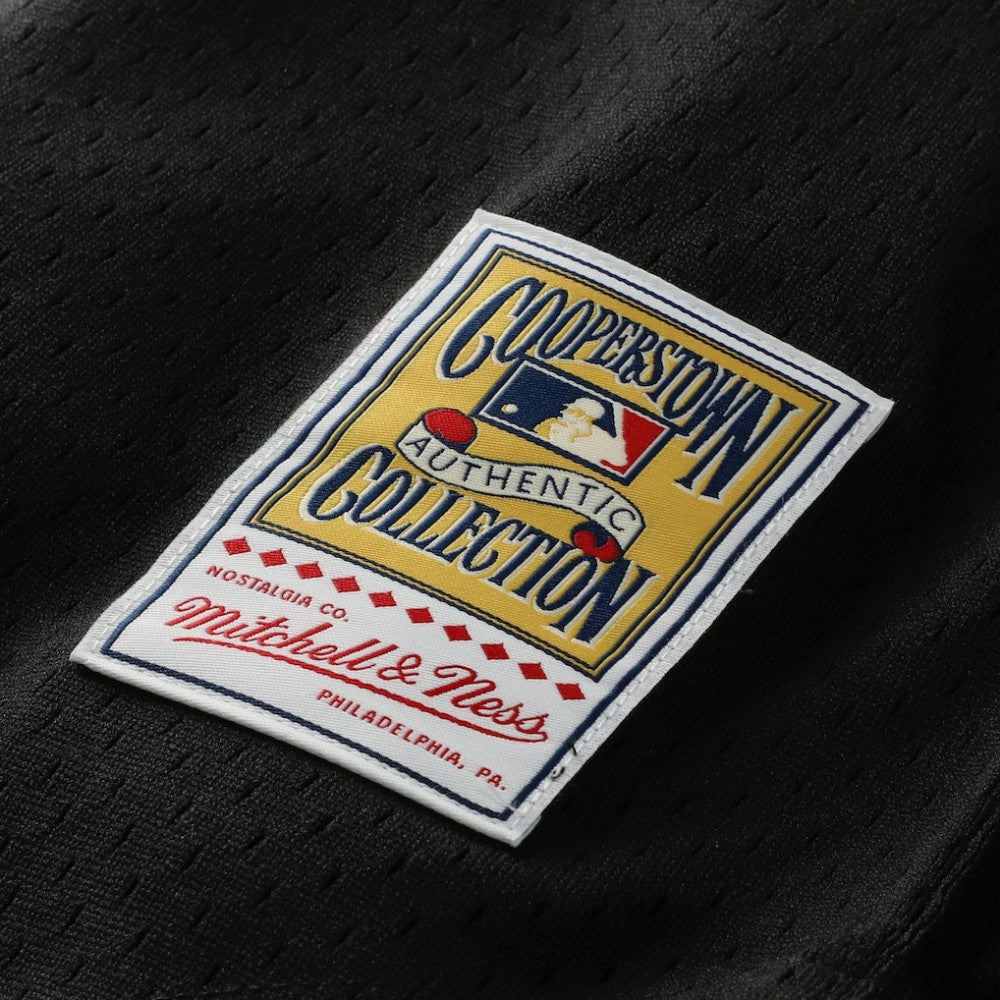 Barry Larkin Cincinnati Reds Mitchell & Ness Cooperstown Collection Mesh Batting Practice Button-Up Jersey - Black - Mitchell & Ness Sale