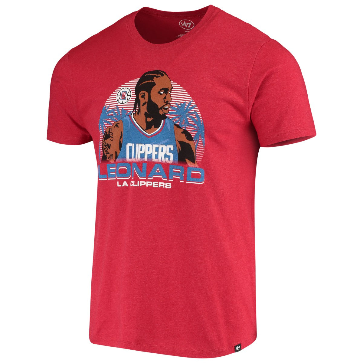 Kawhi Leonard LA Clippers '47 Player Graphic T-Shirt Red | 47 brand for sale