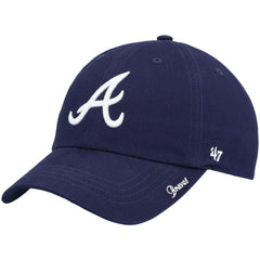 Atlanta Braves '47 Women's Team Miata Clean Up Adjustable Hat - Navy - 47 brand Online
