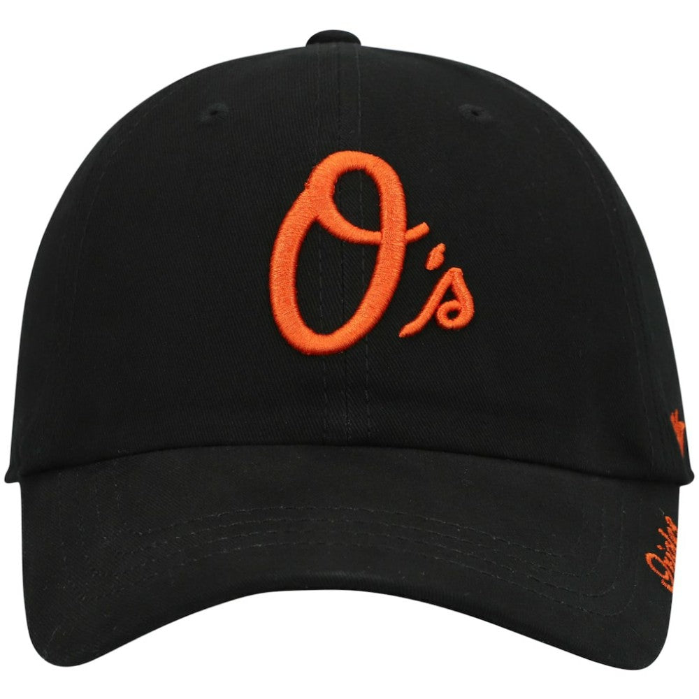 Baltimore Orioles '47 Women's Team Miata Clean Up Adjustable Hat - Black - 47 brand on Sale