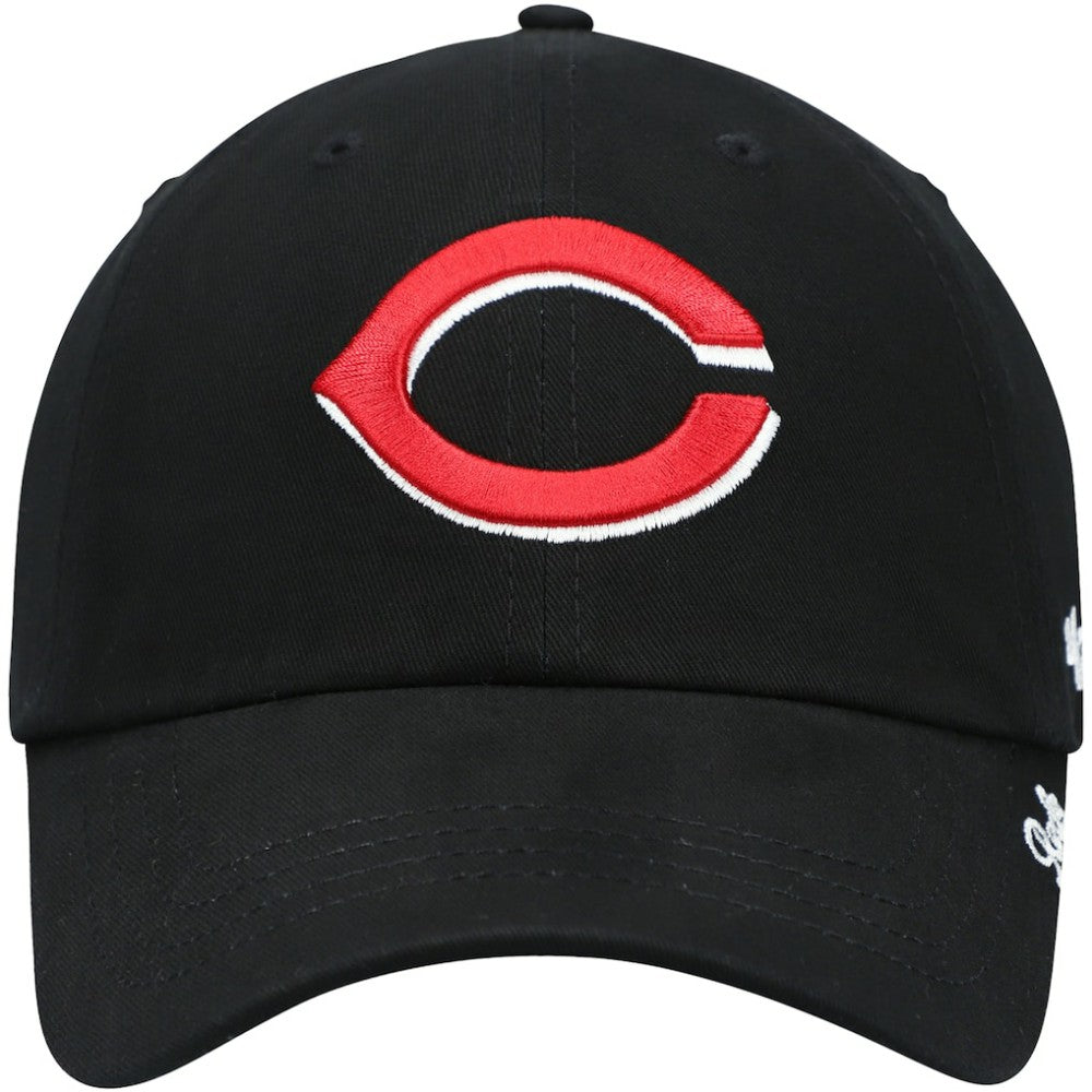 Cincinnati Reds '47 Women's Team Miata Clean Up Adjustable Hat - Black - 47 brand on Sale