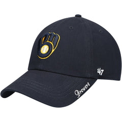 Milwaukee Brewers '47 Women's Team Miata Clean Up Adjustable Hat - Navy - 47 brand Sale