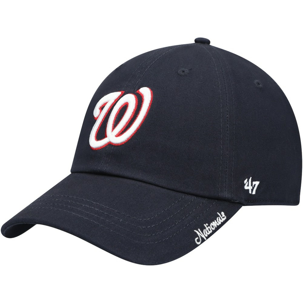 Washington Nationals '47 Women's Team Miata Clean Up Adjustable Hat - Navy - 47 brand Lifestyle