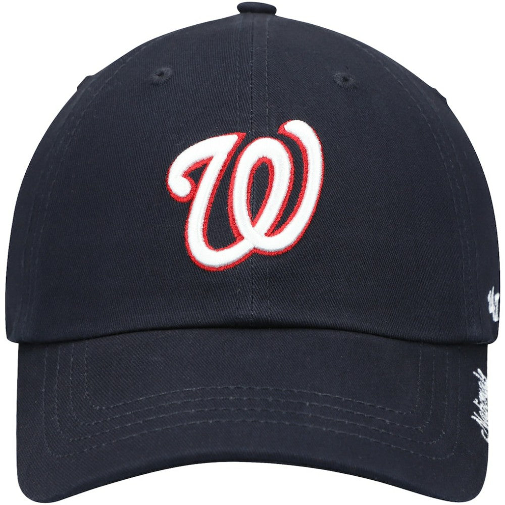 Washington Nationals '47 Women's Team Miata Clean Up Adjustable Hat - Navy - 47 brand Lifestyle