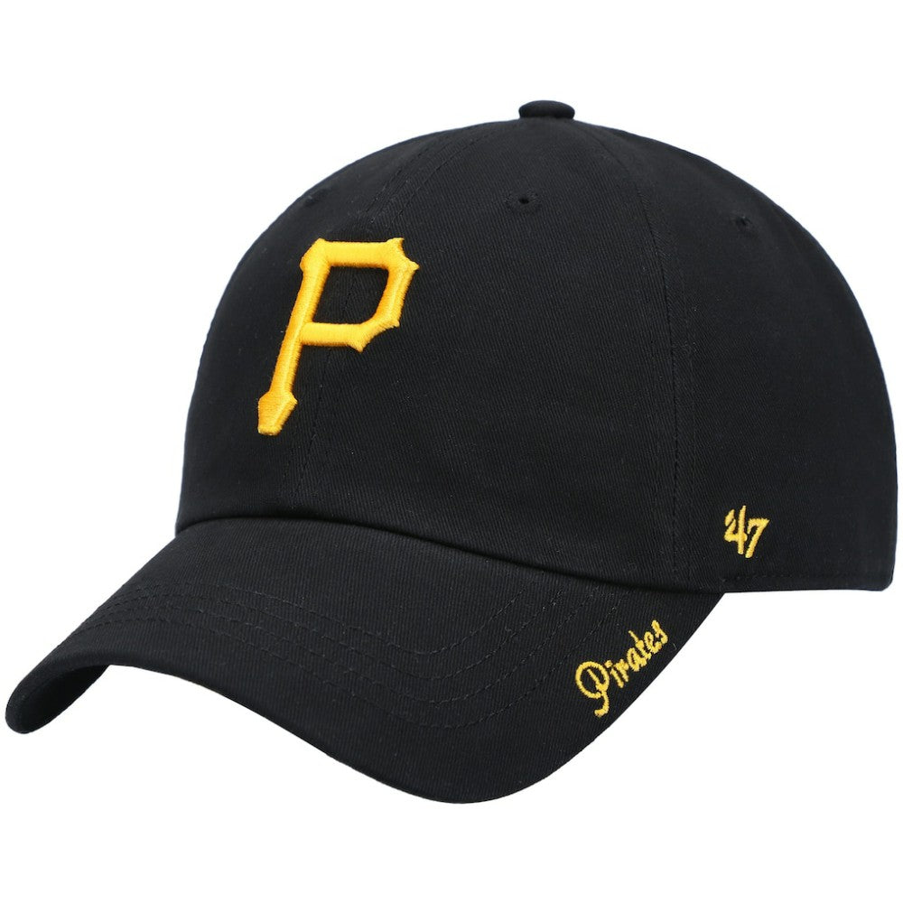 Pittsburgh Pirates '47 Women's Team Miata Clean Up Adjustable Hat - Black - 47 brand on Sale