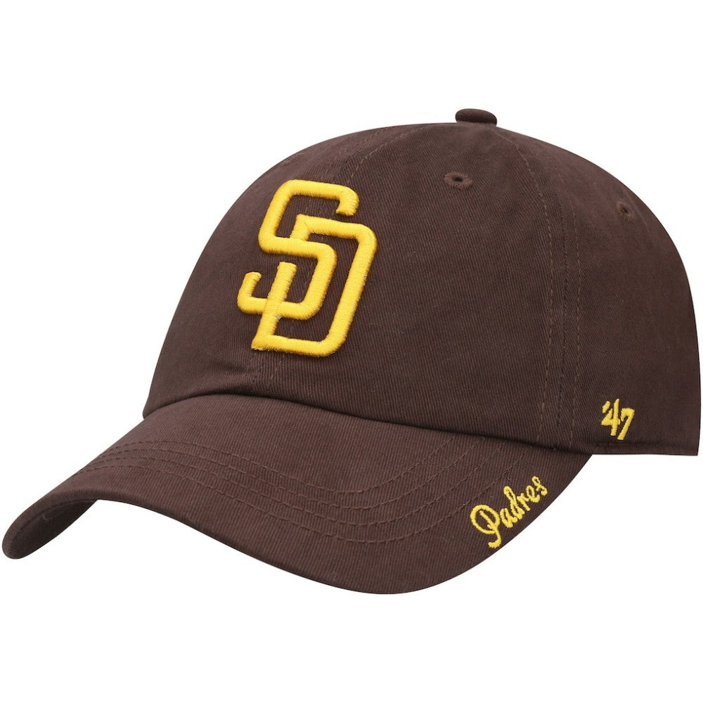 San Diego Padres '47 Women's Team Miata Clean Up Adjustable Hat - Brown - 47 brand on Sale