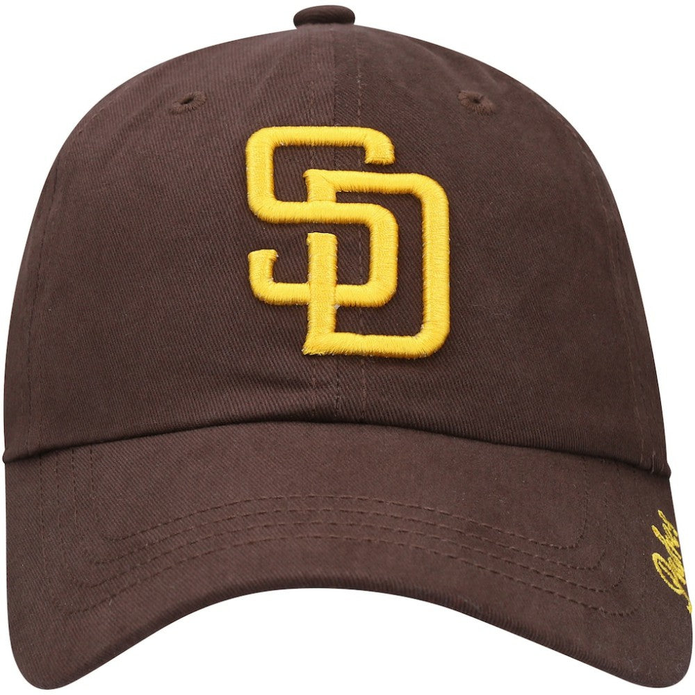 San Diego Padres '47 Women's Team Miata Clean Up Adjustable Hat - Brown - 47 brand on Sale
