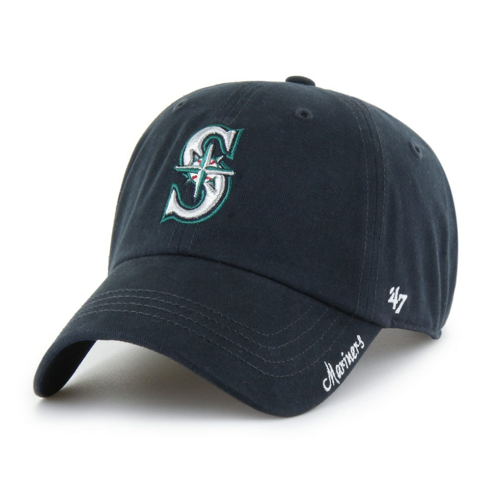 Seattle Mariners '47 Women's Team Miata Clean Up Adjustable Hat - Navy - 47 brand on Sale