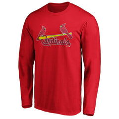 St. Louis Cardinals Fanatics Official Wordmark Long Sleeve T-Shirt - Red - Fanatics Sale