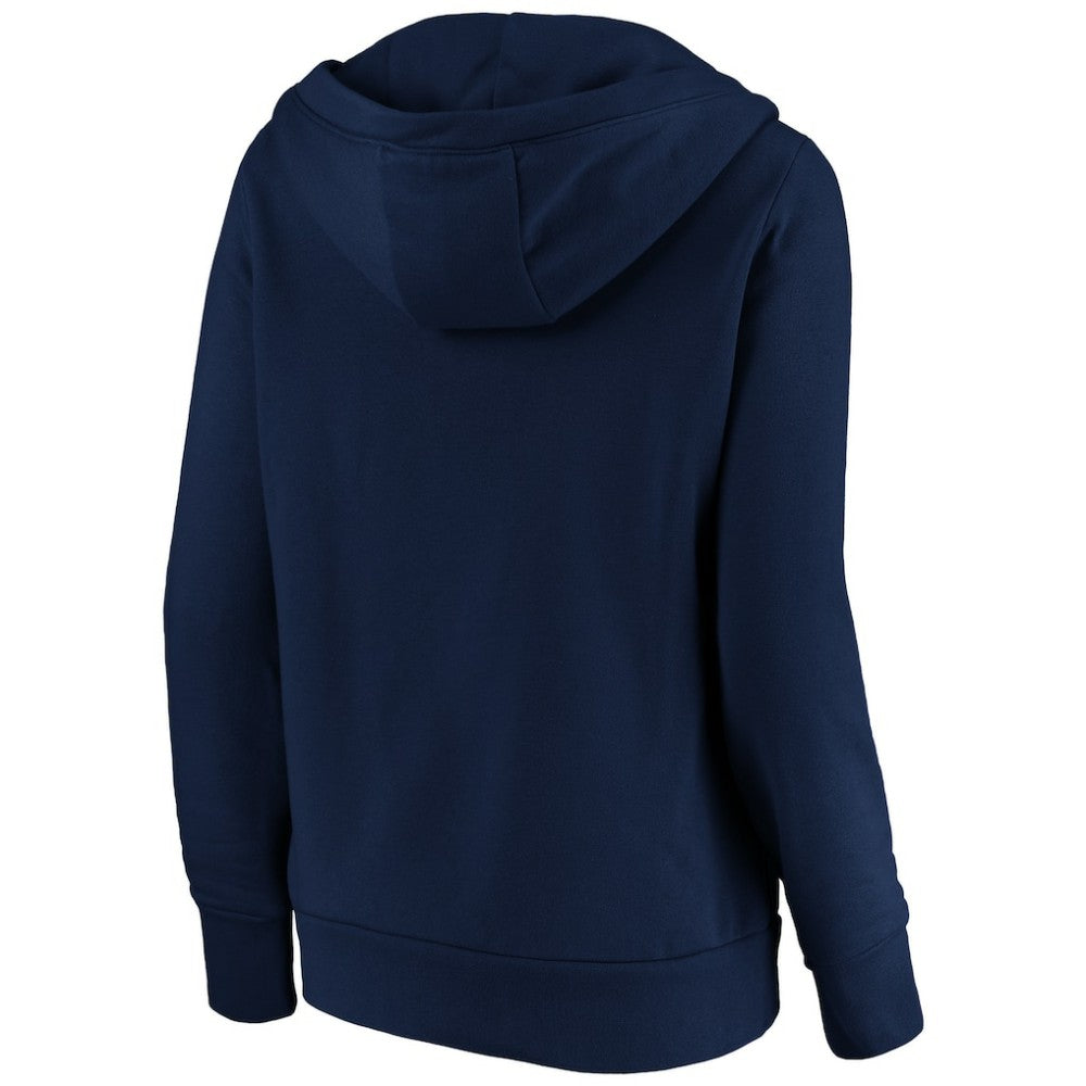 St. Louis Cardinals Fanatics Women's Official Logo Crossover V-Neck Pullover Hoodie - Navy - Fanatics on Sale