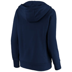 St. Louis Cardinals Fanatics Women's Official Logo Crossover V-Neck Pullover Hoodie - Navy - Fanatics on Sale