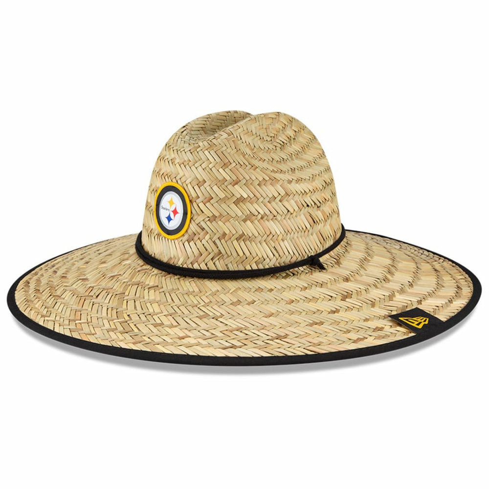 Pittsburgh Steelers New Era NFL Training Camp Straw Lifeguard Hat Natural
