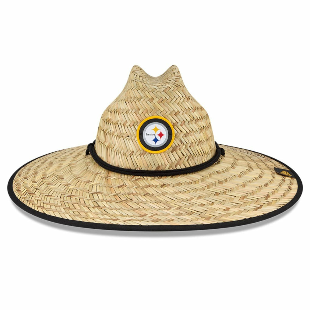 Pittsburgh Steelers New Era NFL Training Camp Straw Lifeguard Hat Natural