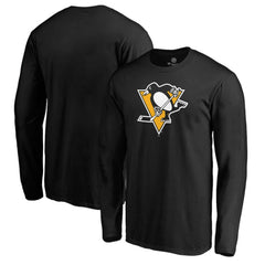 Pittsburgh Penguins Fanatics Primary Team Logo Long Sleeve T-Shirt - Black - NHL 3805820