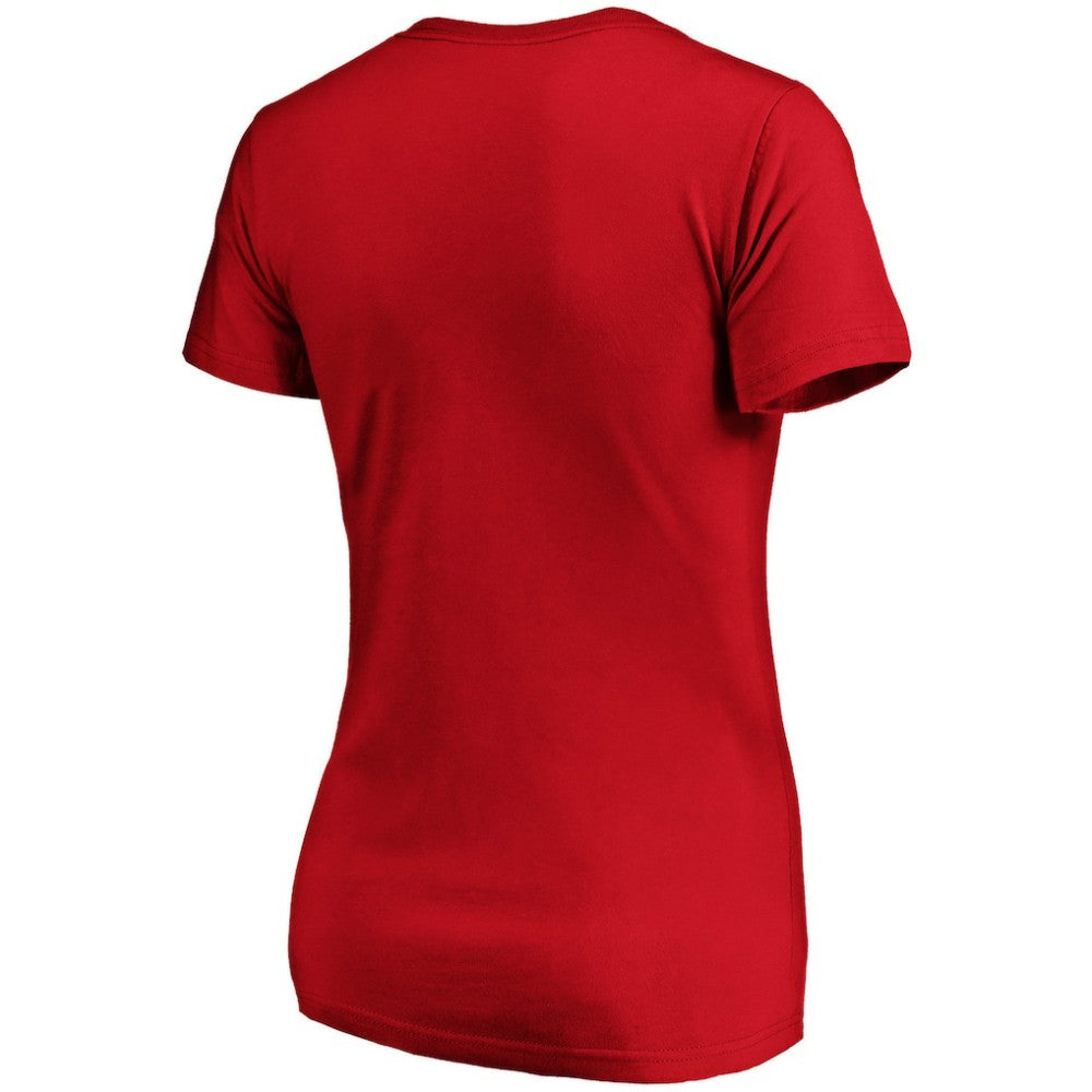 Philadelphia Phillies Fanatics Women's Victory Script V-Neck T-Shirt - Red - Fanatics Online