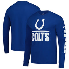 Nike Indianapolis Colts Split Local Long Sleeve T-Shirt Royal
