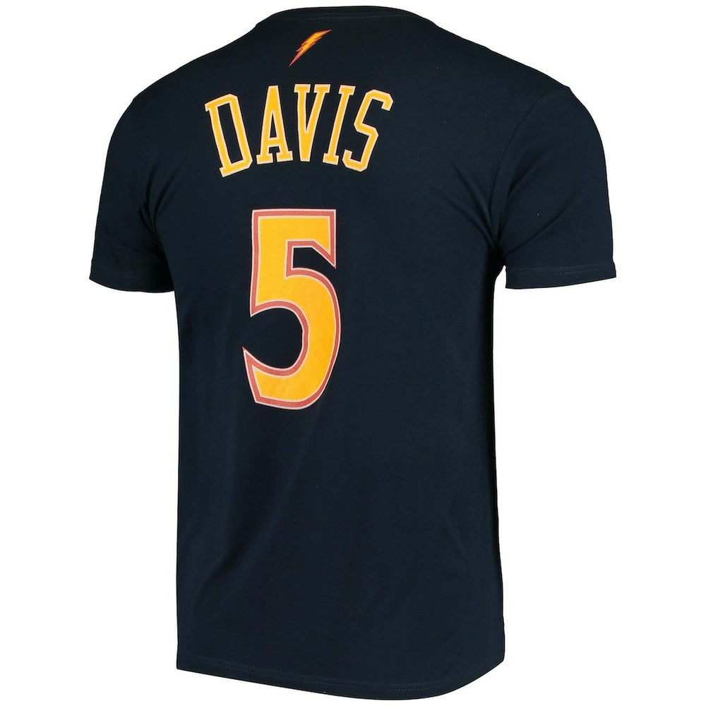 Baron Davis Golden State Warriors Hardwood Classics Stitch Name & Number T-Shirt for sale Navy | Mitchell & Ness Near Me