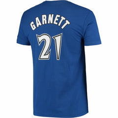 Kevin Garnett Minnesota Timberwolves Hardwood Classics Stitch Name & Number T-Shirt Blue | Mitchell & Ness Near Me