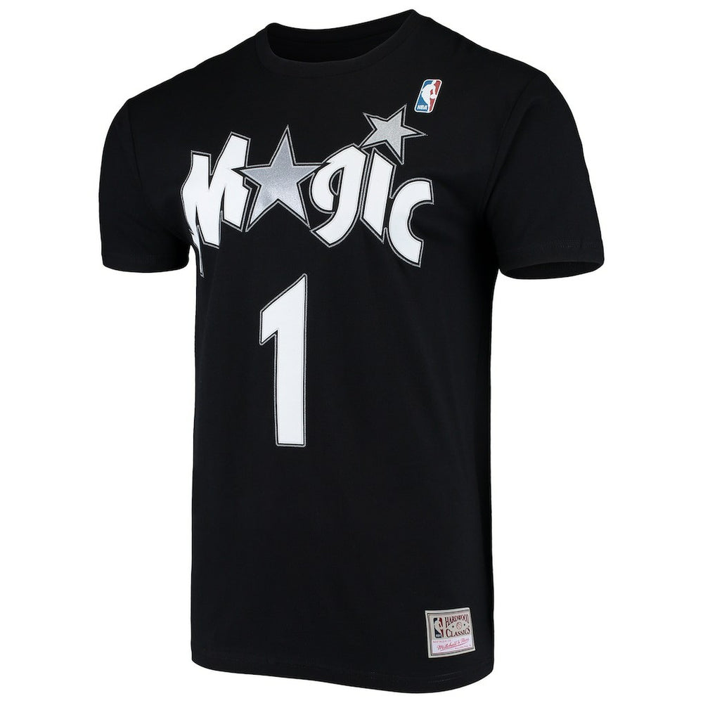 Tracy McGrady Orlando Magic Hardwood Classics Stitch Name & Number T-Shirt Black | Mitchell & Ness outlet
