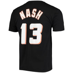 Steve Nash Phoenix Suns Hardwood Classics Stitch Name & Number T-Shirt Black | Mitchell & Ness Lifestyle