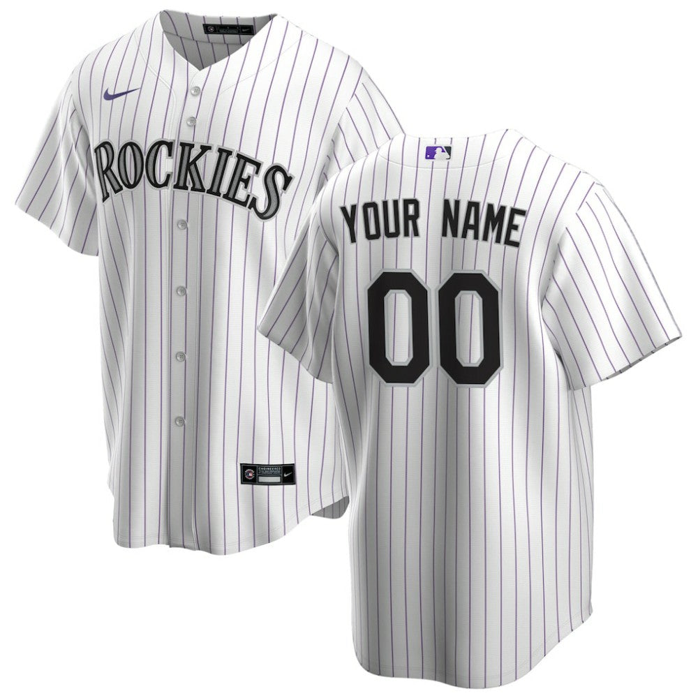 Colorado Rockies Nike Home Replica Custom Jersey - White - Nike Sale
