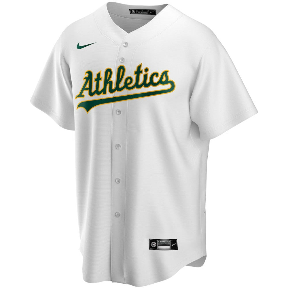 Athletics Nike Home Replica Custom Jersey - White - Nike Discount