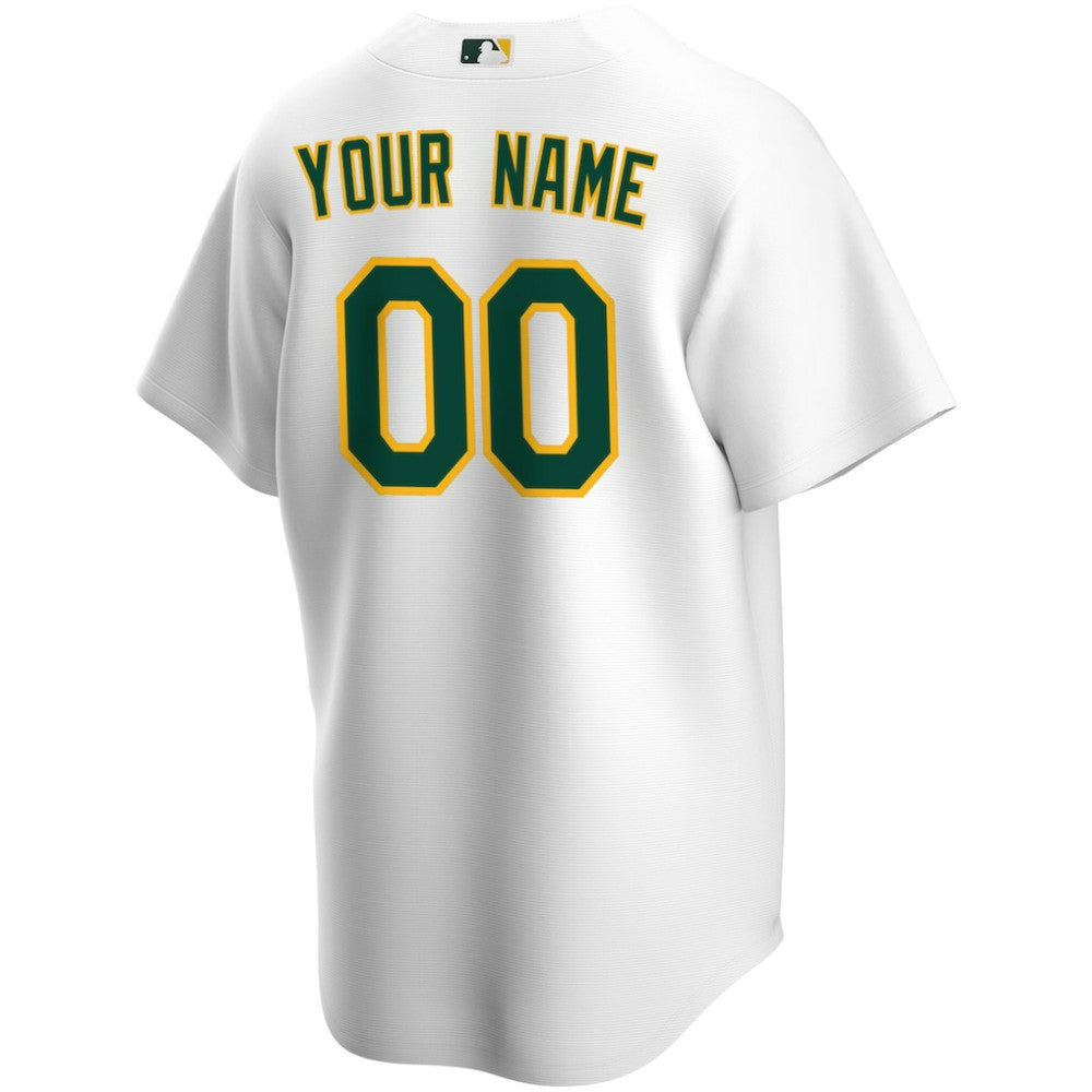 Athletics Nike Home Replica Custom Jersey - White - Nike Discount
