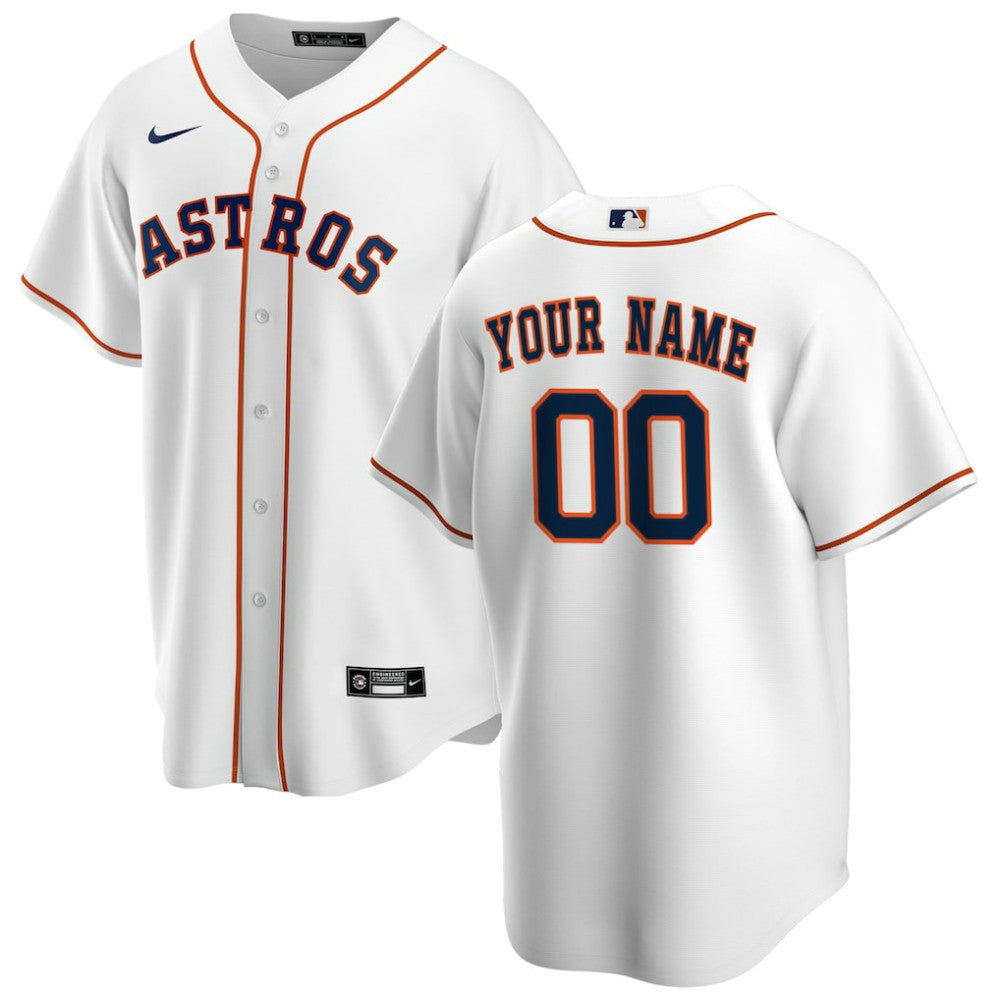Houston Astros Nike Home Replica Custom Jersey - White - Nike Sale