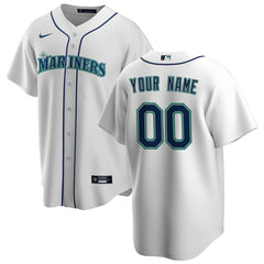 Seattle Mariners Nike Home Replica Custom Jersey - White - Nike Sale