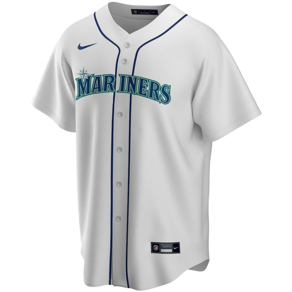 Seattle Mariners Nike Home Replica Custom Jersey - White - Nike Sale