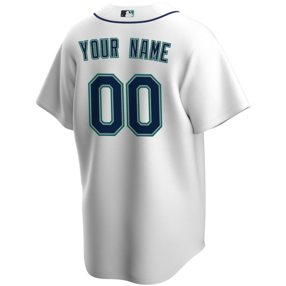 Seattle Mariners Nike Home Replica Custom Jersey - White - Nike Sale