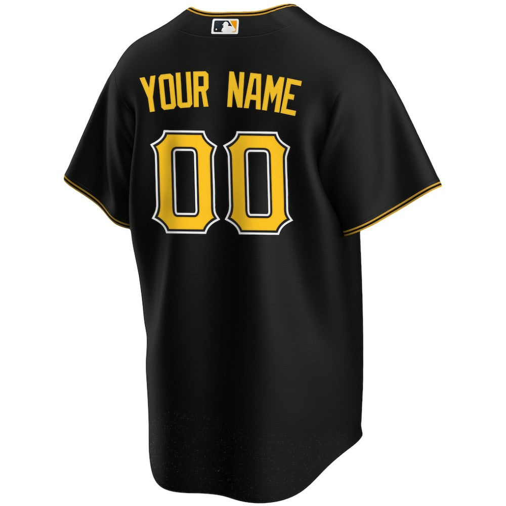 Pittsburgh Pirates Nike Alternate Replica Custom Jersey - Black - Nike Online