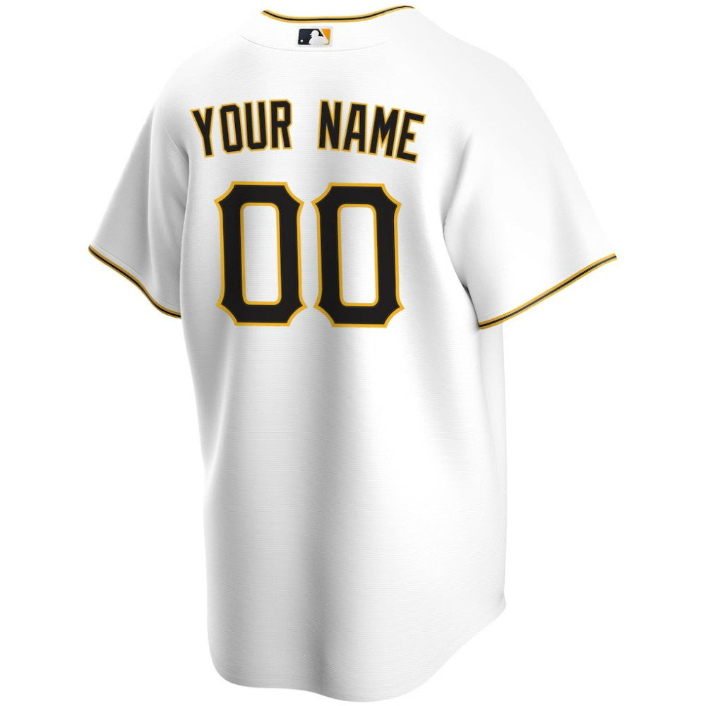 Pittsburgh Pirates Nike Home Replica Custom Jersey - White - Nike Sale
