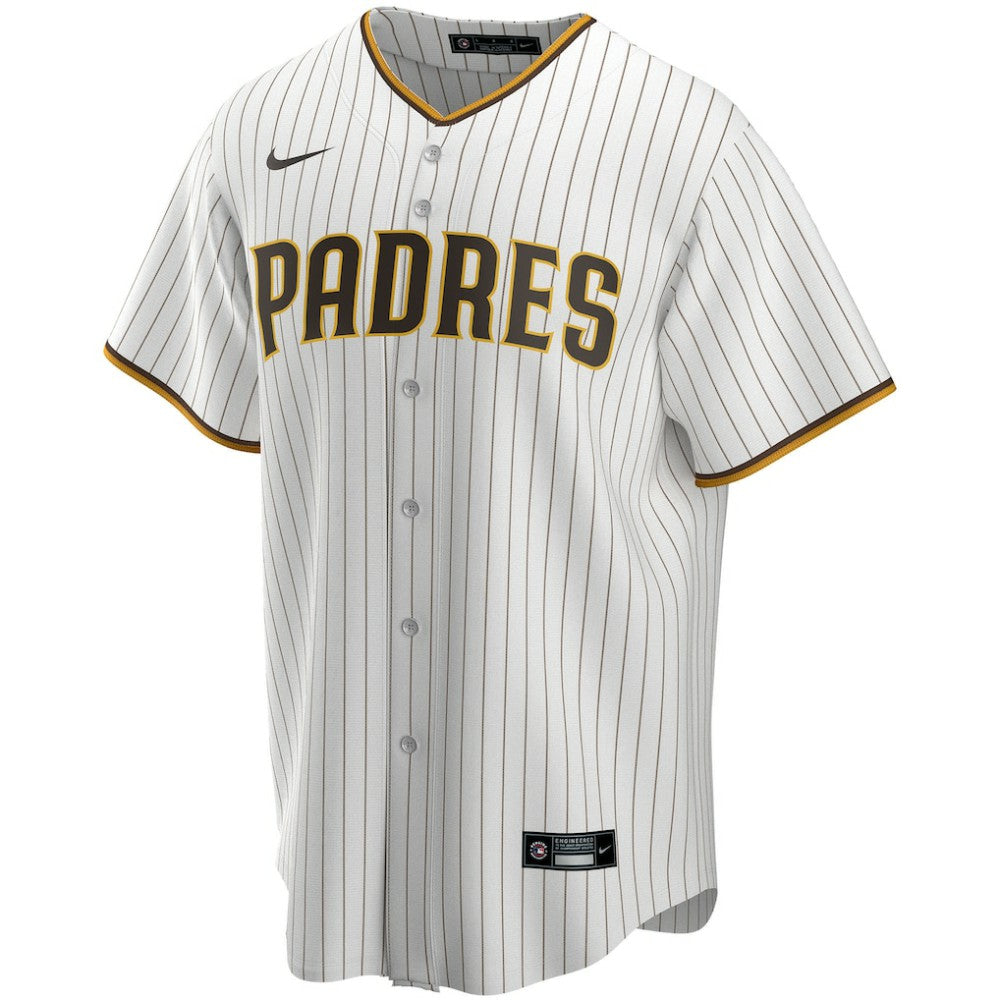 San Diego Padres Nike Home Replica Custom Jersey - White - Nike Lifestyle