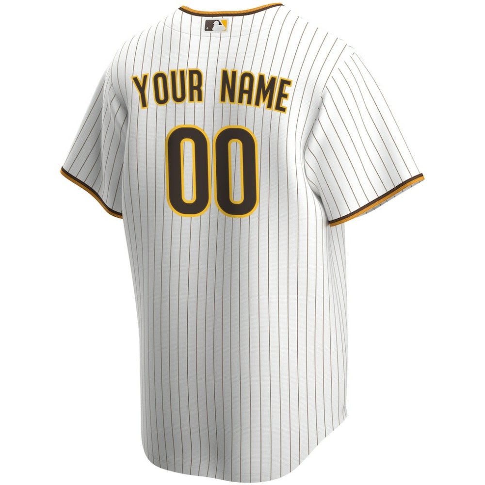 San Diego Padres Nike Home Replica Custom Jersey - White - Nike Lifestyle