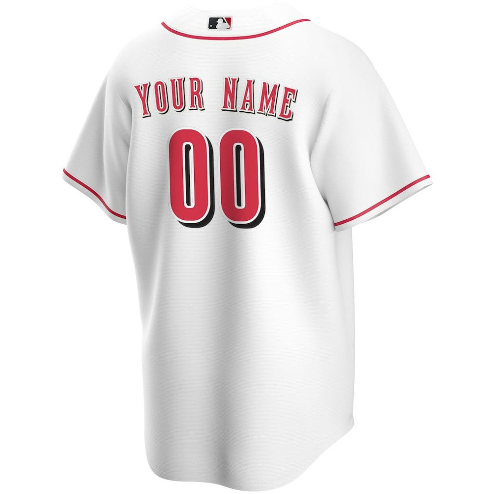 Cincinnati Reds Nike Home Replica Custom Jersey - White - Nike Sale