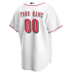 Cincinnati Reds Nike Home Replica Custom Jersey - White - Nike Sale