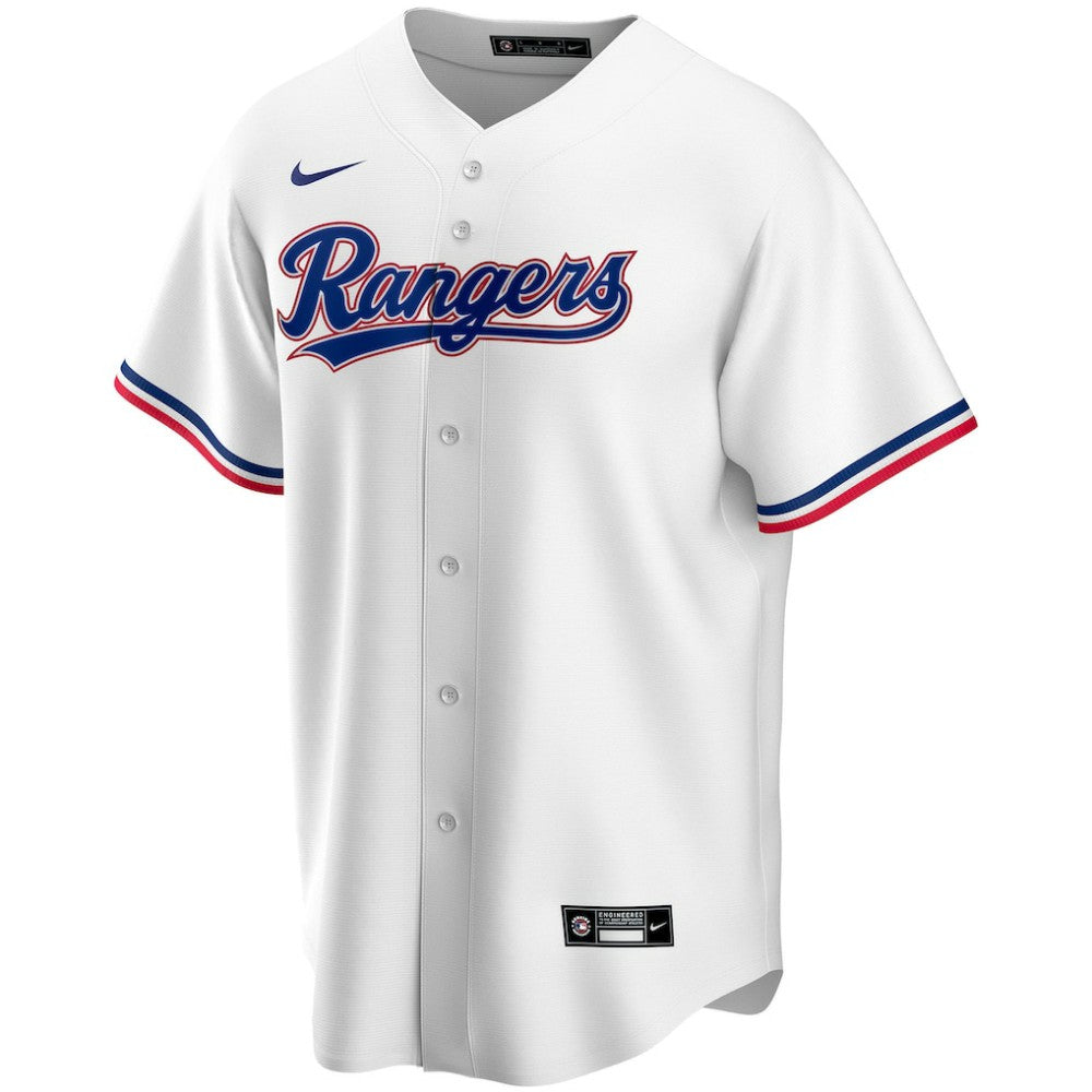Texas Rangers Nike Home Replica Custom Jersey - White - Nike on Sale