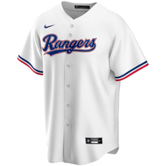 Texas Rangers Nike Home Replica Custom Jersey - White - Nike on Sale