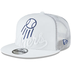 Los Angeles Dodgers New Era Elements Trucker 9FIFTY Snapback Hat - White - New Era on Sale