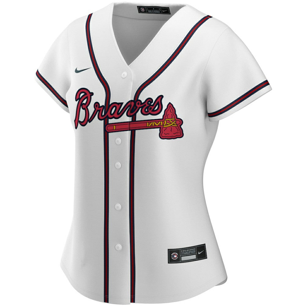 Atlanta Braves Nike Women's Home Replica Custom Jersey - White - Nike Sale