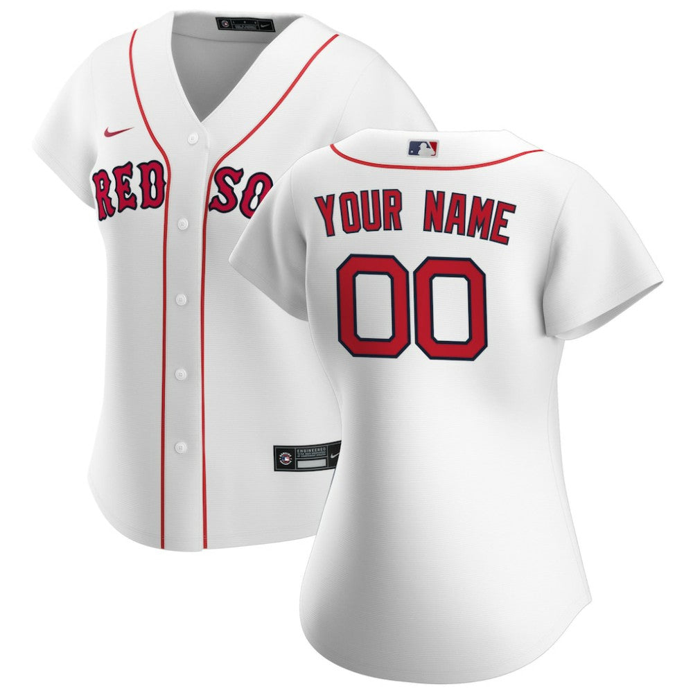 Boston Red Sox Nike Women's Home Replica Custom Jersey - White - Nike on Sale